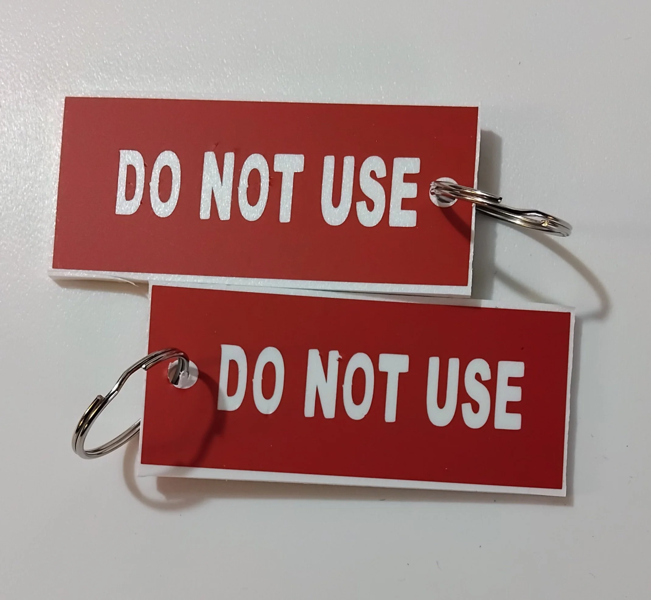 DO NOT USE Double Sided Key Tag