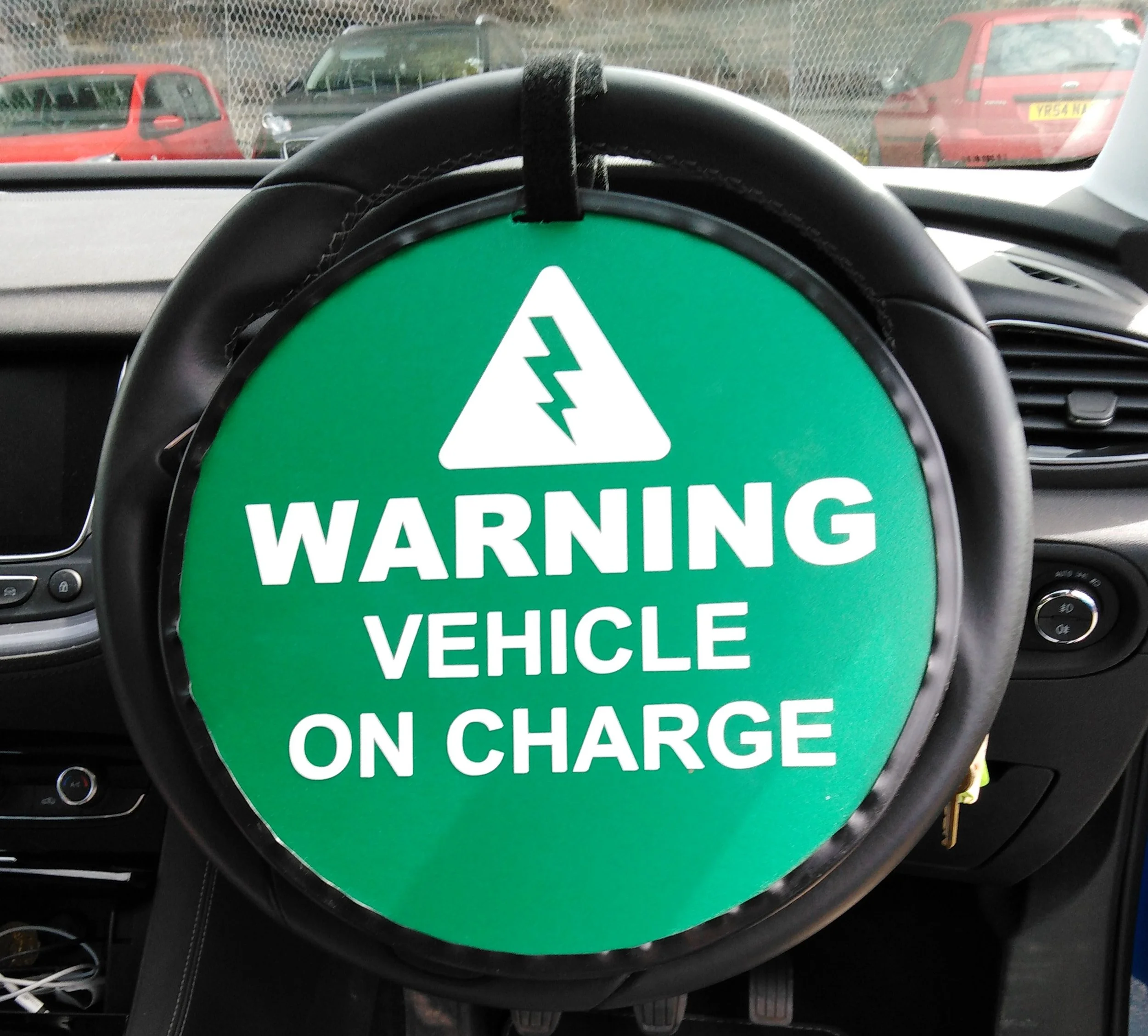 Warning Vehicle On Charge
