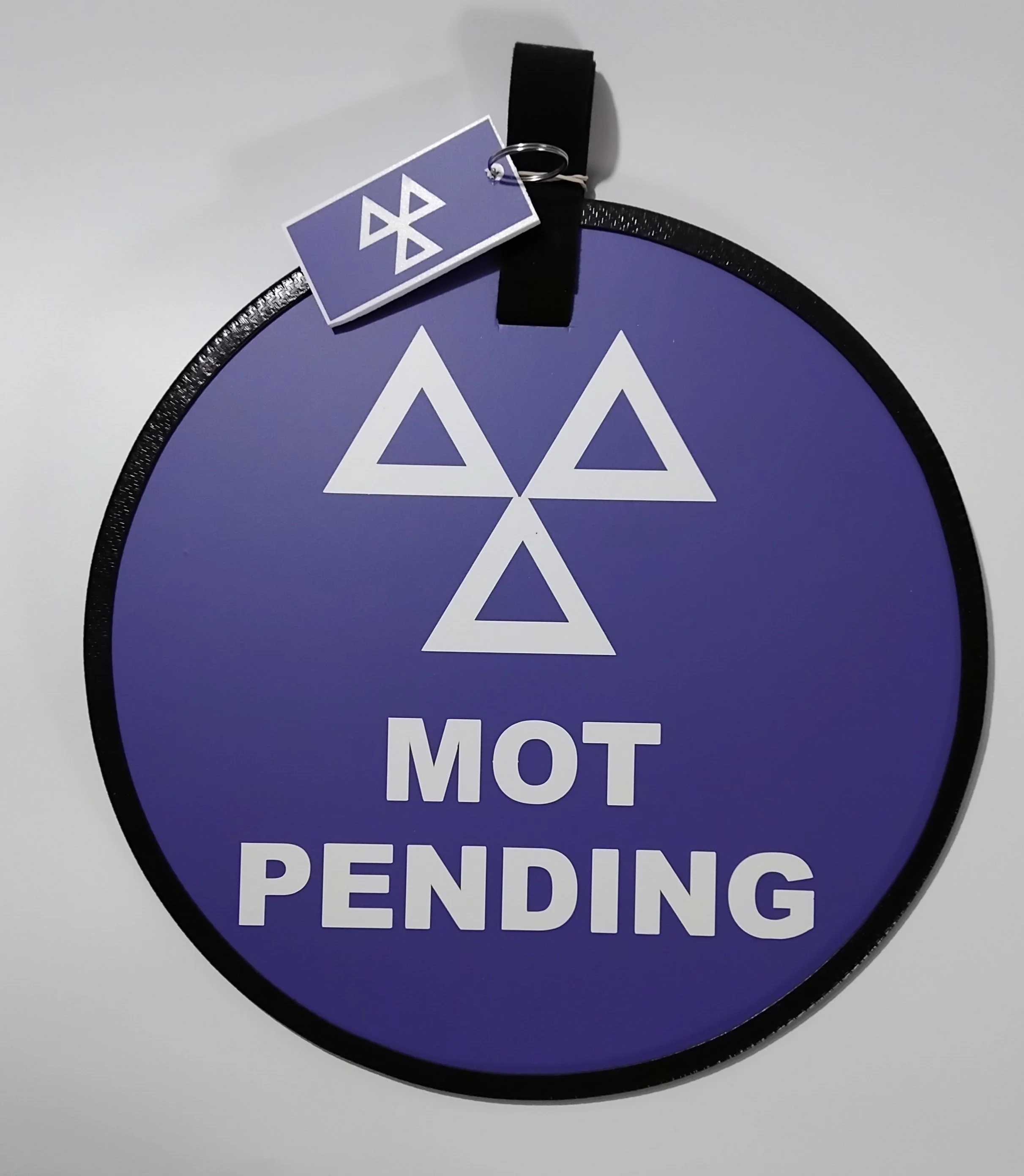 MOT Pending Safety Steering Wheel Disc & Key Tag
