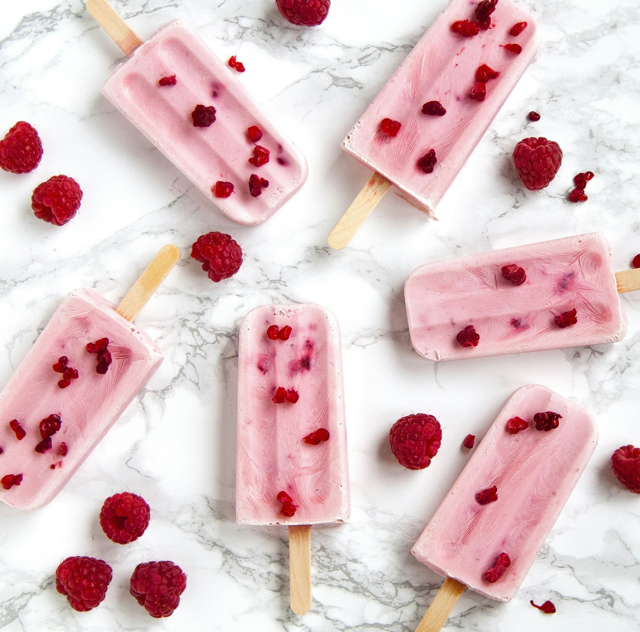 Homemade Fruit Popsicles with Added Coconut Milk