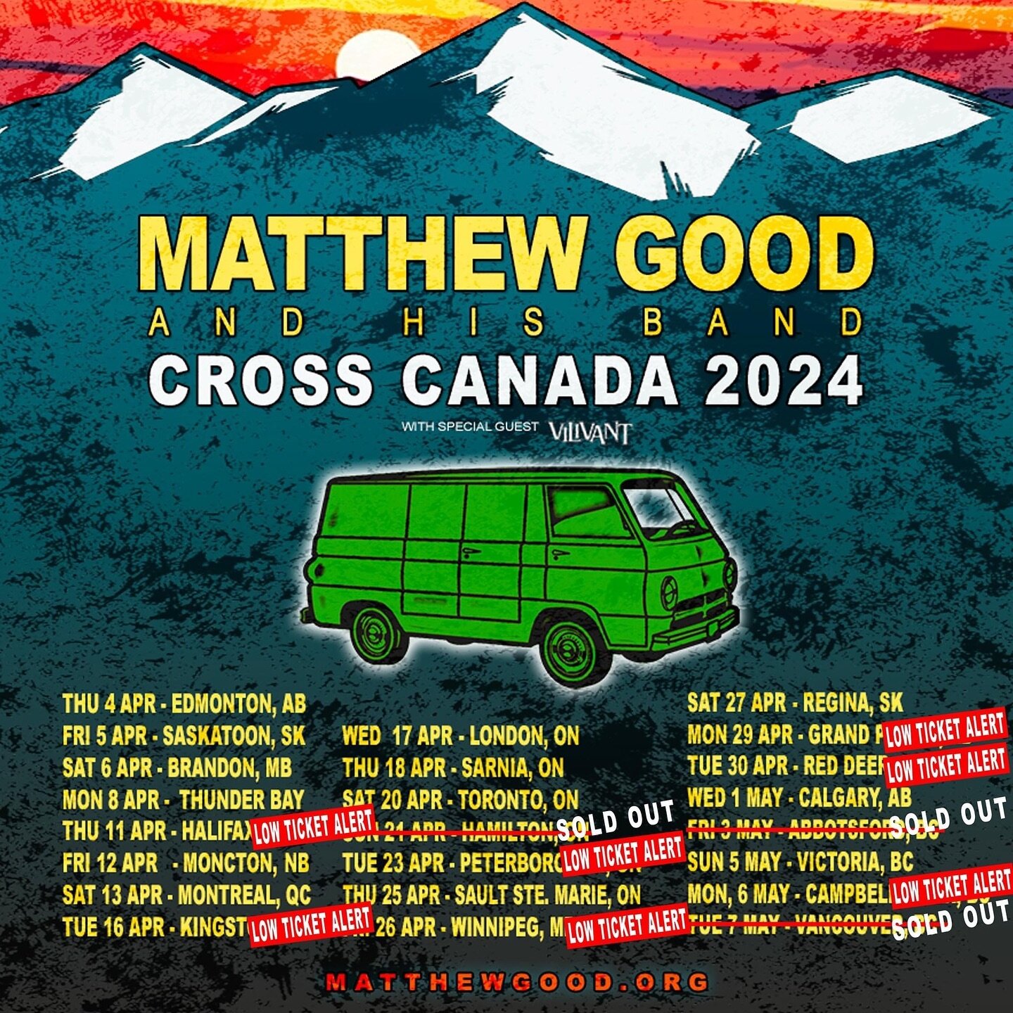 tickets are selling fast for the Matthew Good tour! grab yours before it&rsquo;s too late! 🤘🏻
#tour #matthewgood #touring #music #concert