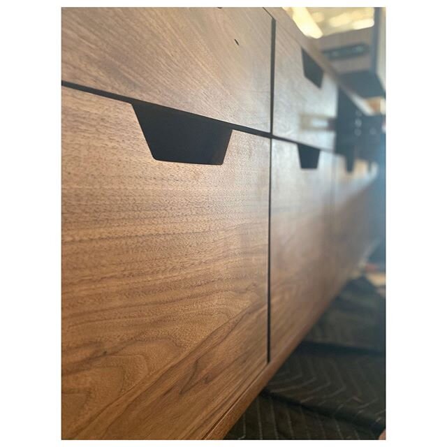 In the process of making some beautiful walnut credenzas for the offices of one of our longtime clients, @bloxventures. It feels great getting back to building beautifully designed and crafted furniture. We are hoping to complete these next week and 