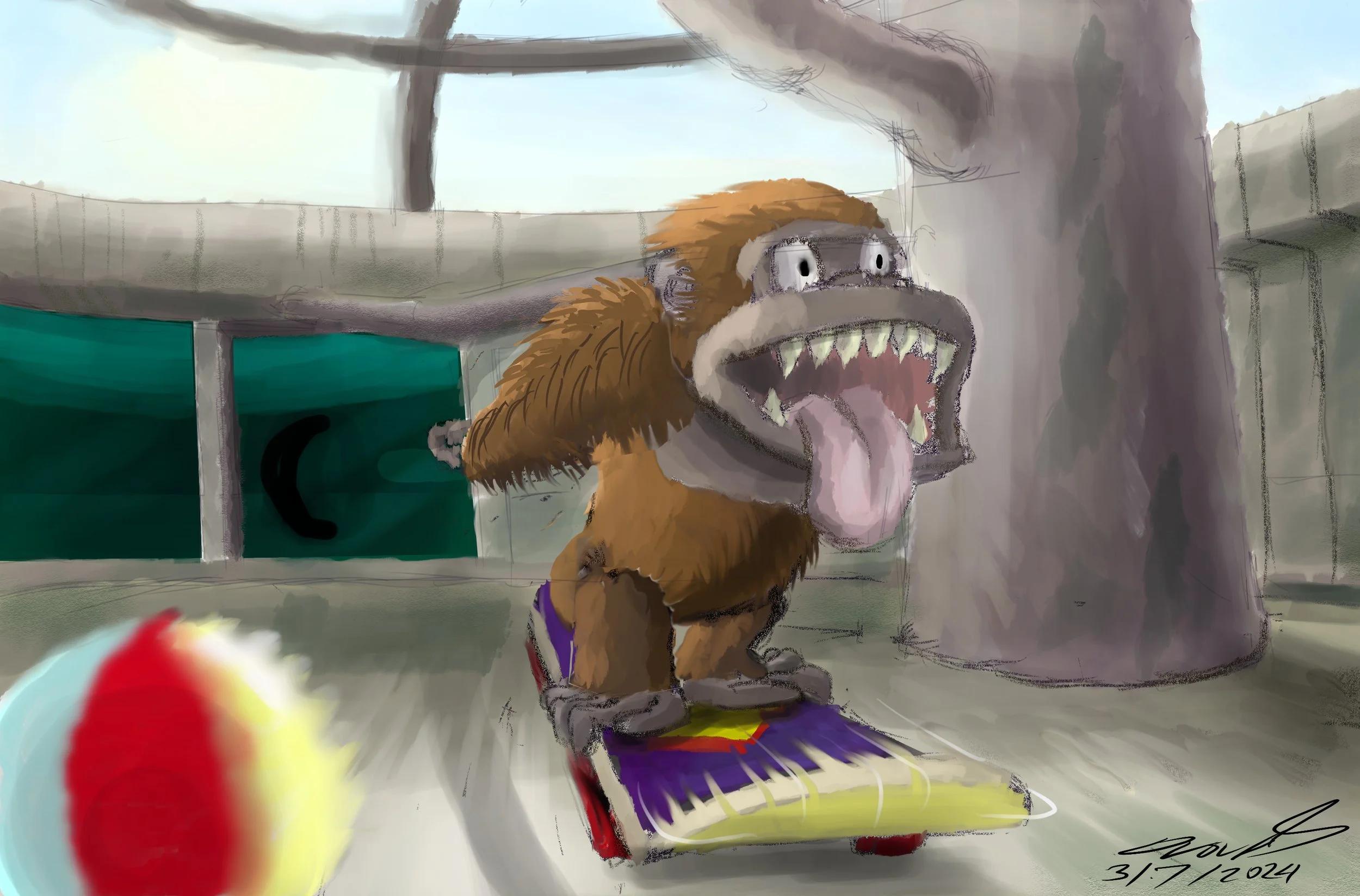 Simon the Simian - Concept Art | ©Aaron Johnson
