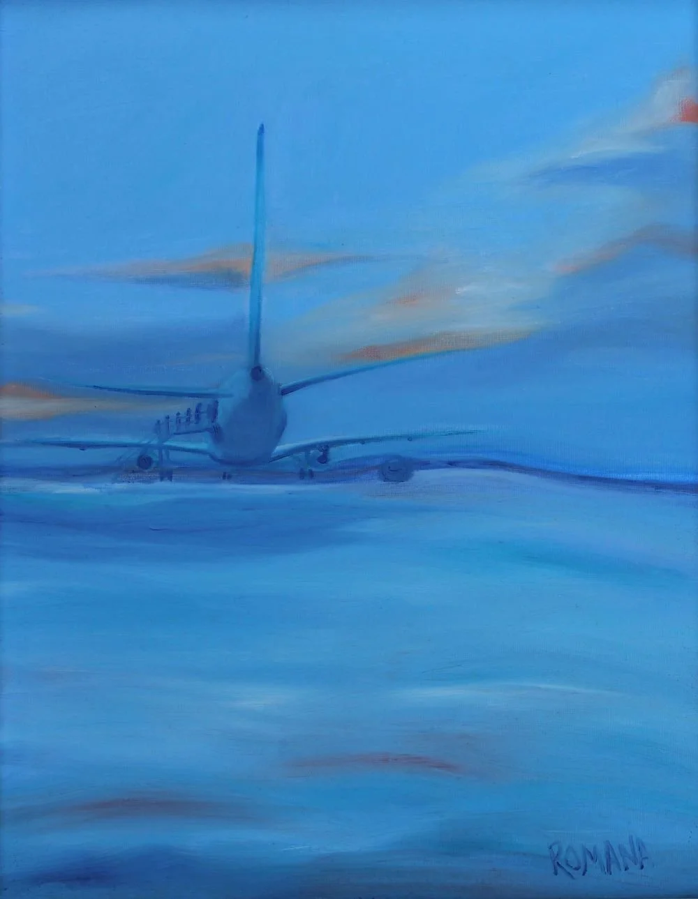 Chairport dreaming, oil on canvas, 40.6 x 50.8cm, 2015
