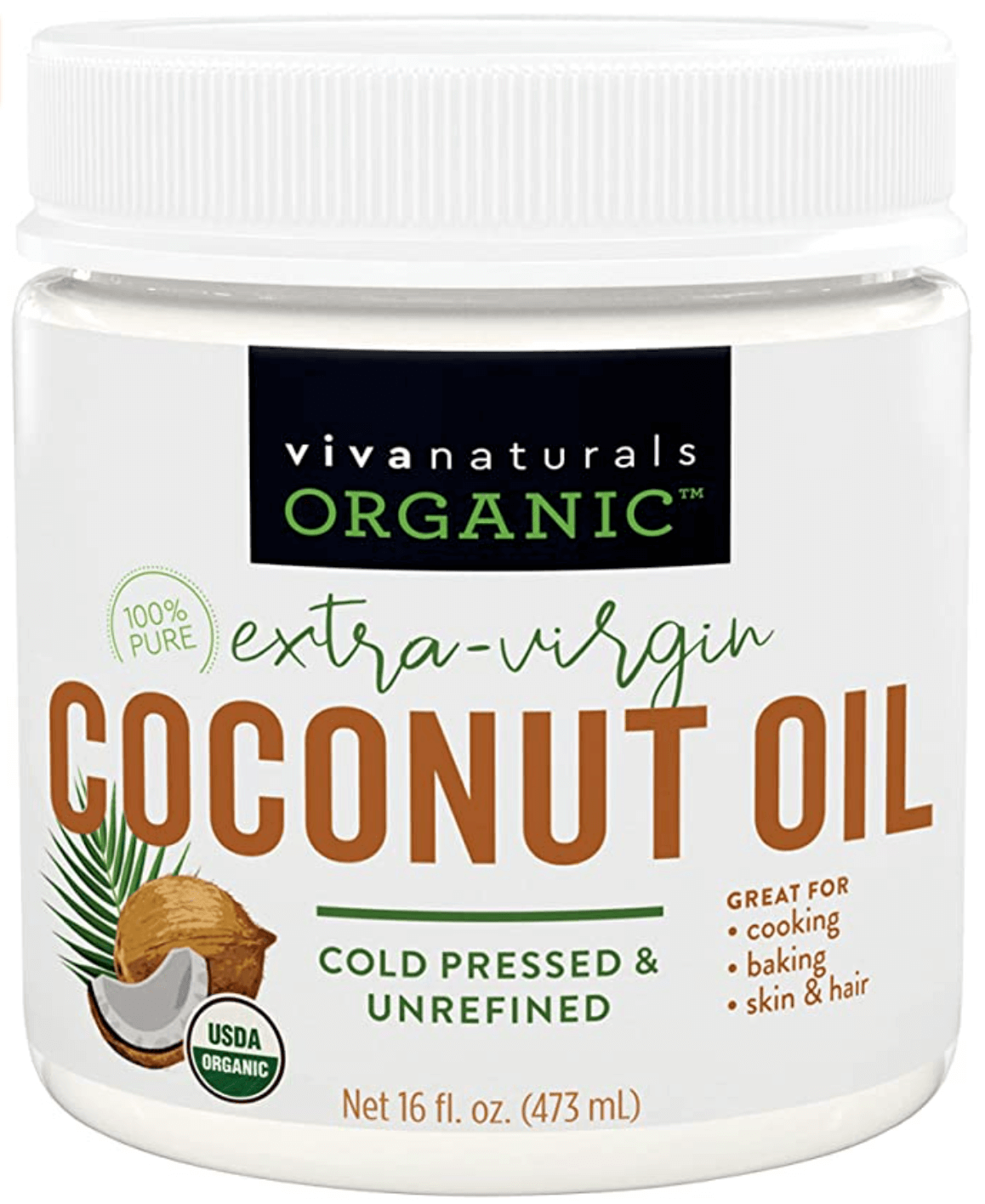 Organic Extra Virgin Cold Pressed Unrefined Coconut Oil