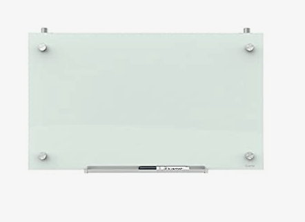 Glass Whiteboard (30x18 inches). Love for grocery list/to do list. Wipes clean &amp; looks modern.