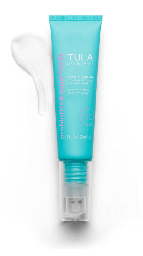 TULA primer (what I use most morning with moisturizer - has hyaluronic acid, Vit C + lots more good stuff)