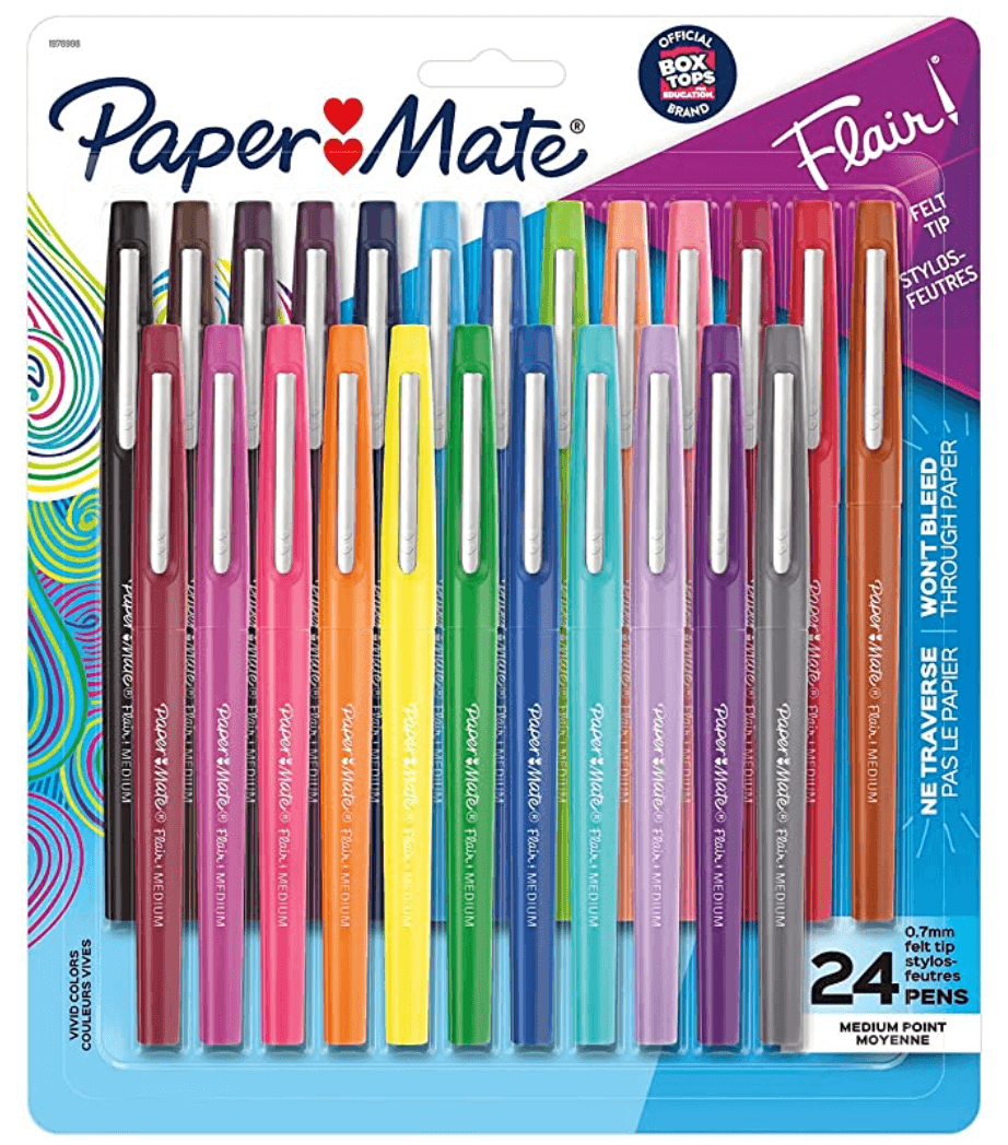 bright felt tip pens