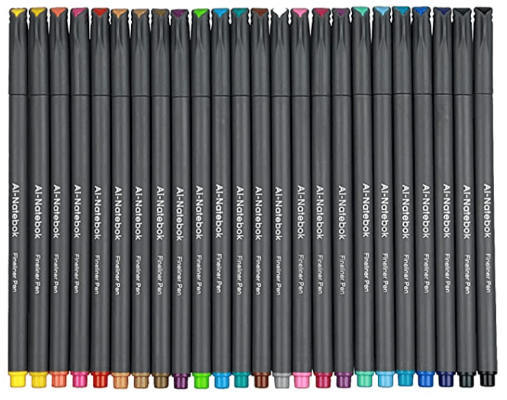 fineliner color pens (great for planners/journals)