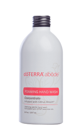 abōde Foaming Hand Wash Concentrate Infused with Citrus Bloom essential oil blend