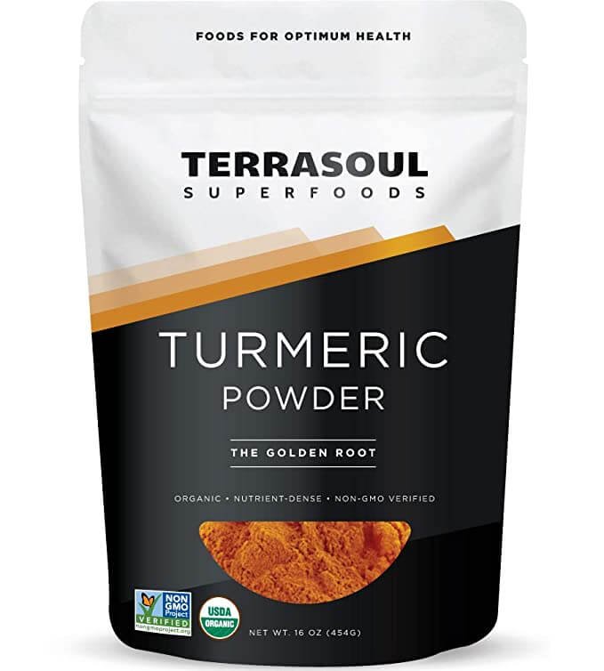 organic turmeric (can use doterra turmeric essential oil)