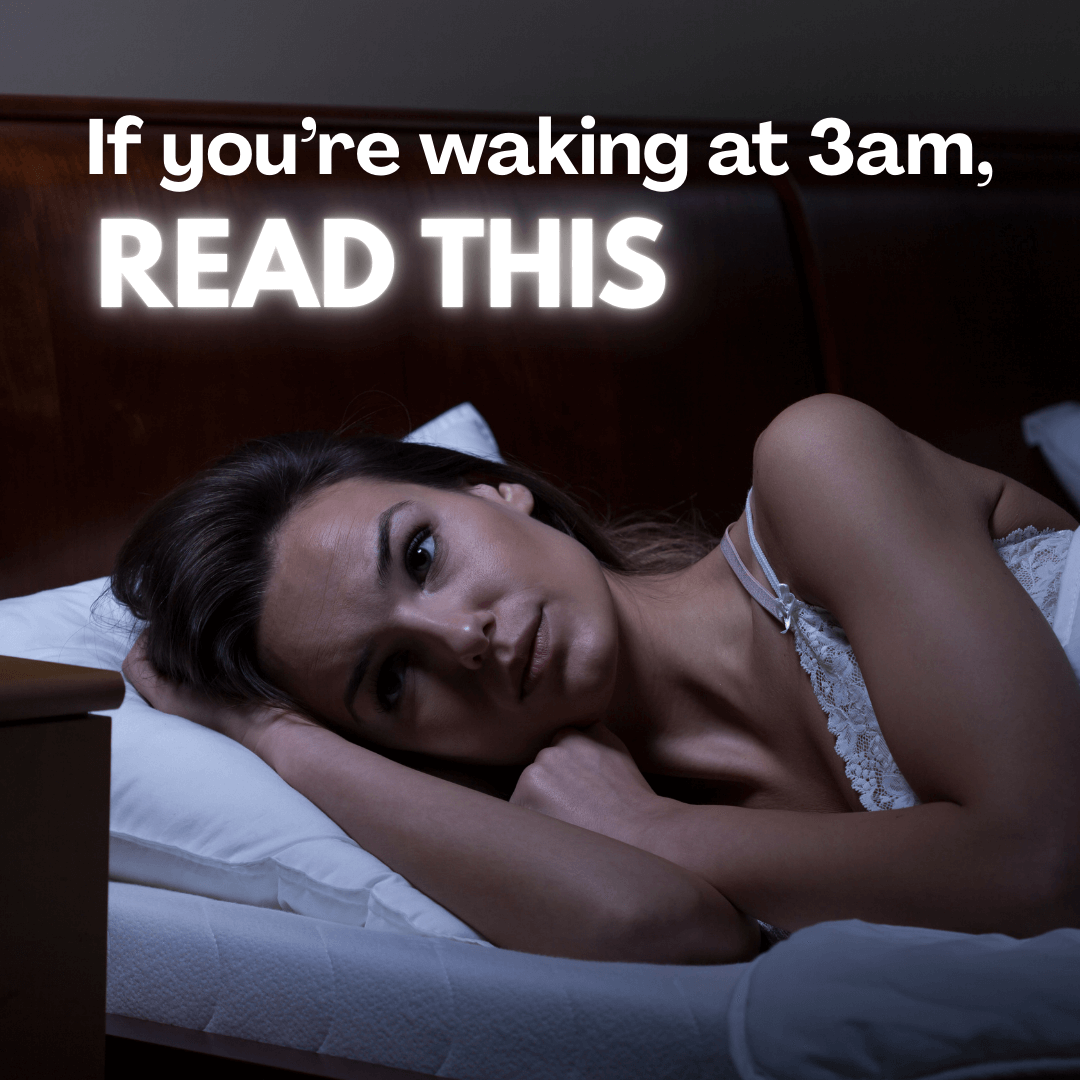 Why You’re Waking Up at 3am (And What Sleep + Digestion Have to Do With It)