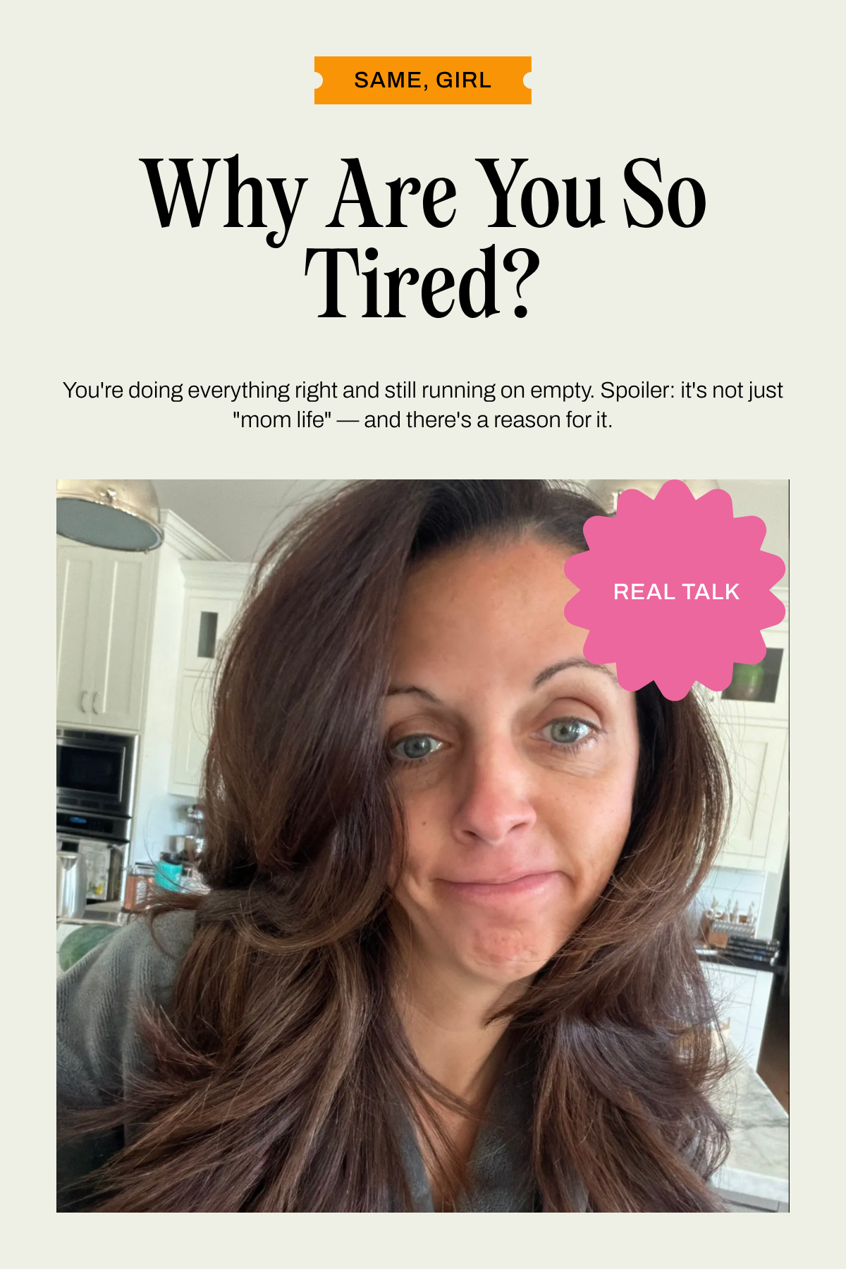 Why Are You So Tired? (Spoiler: It's Not Just "Mom Life")