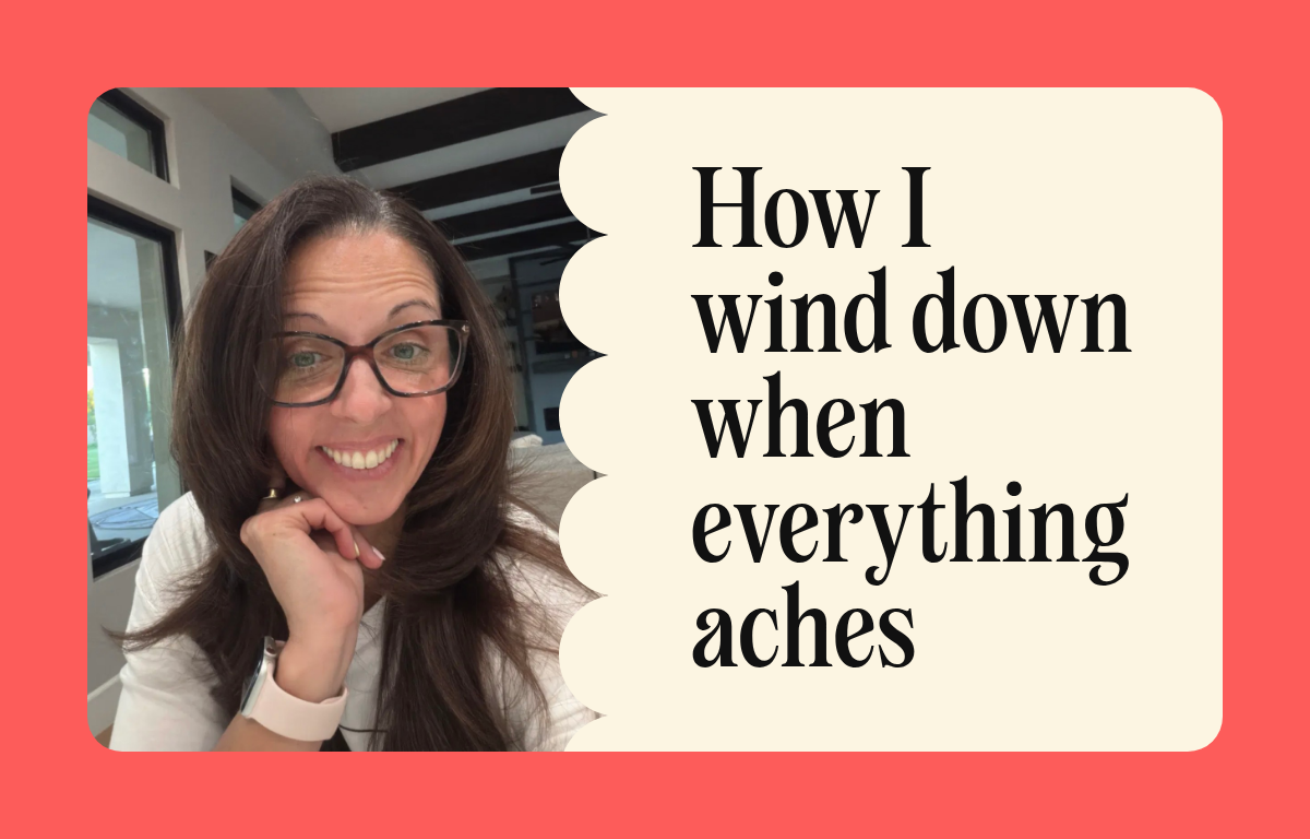 A Bedtime Recovery Ritual for Sore Muscles and Restless Perimenopause Nights