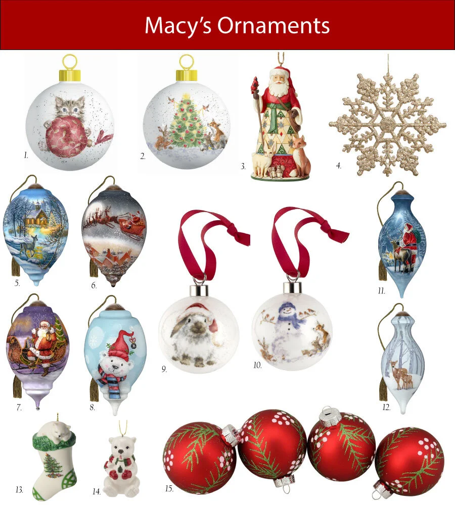 Early Macy's Ornament Finds — Sparkle on the Tree