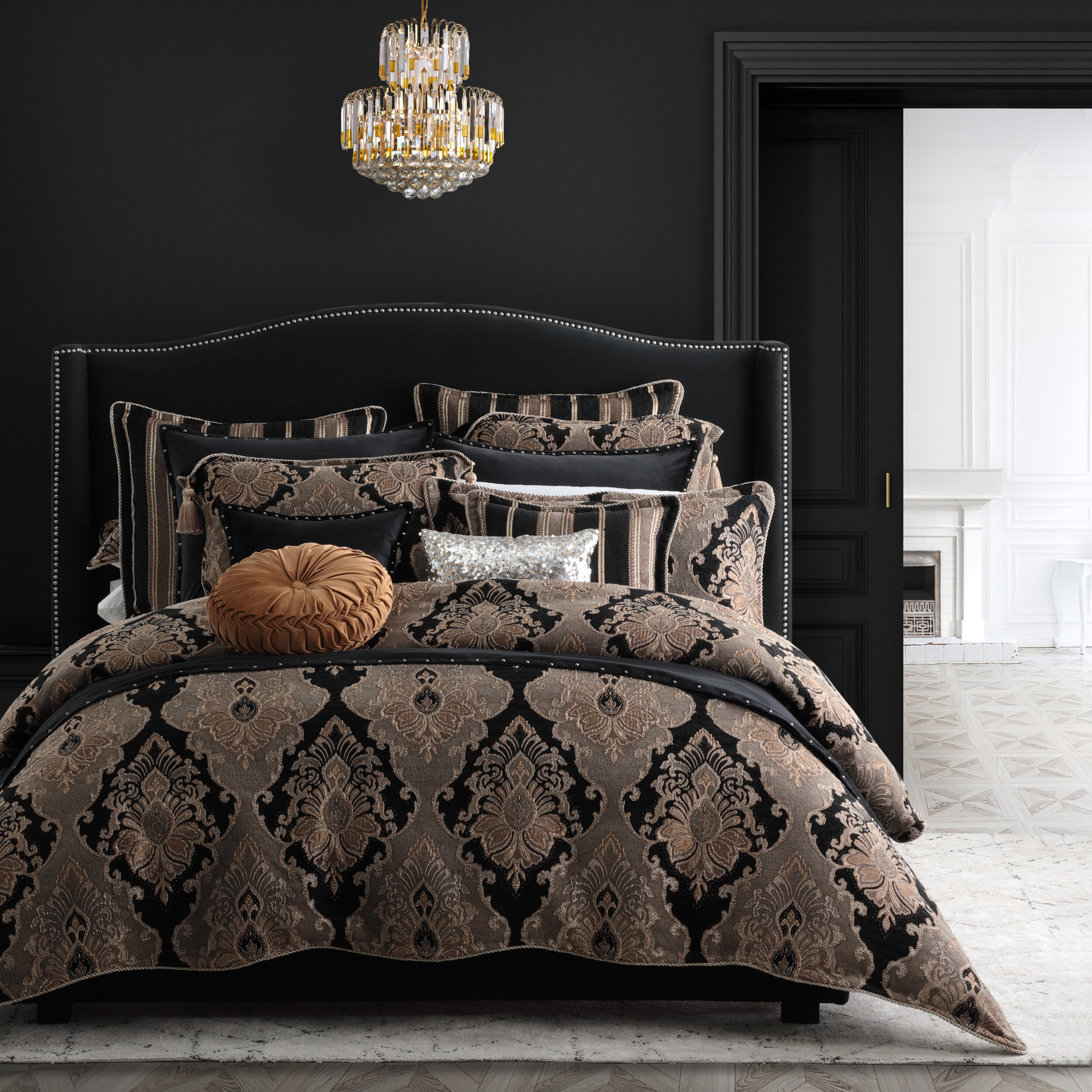 Atticus Black Quilt Cover Set