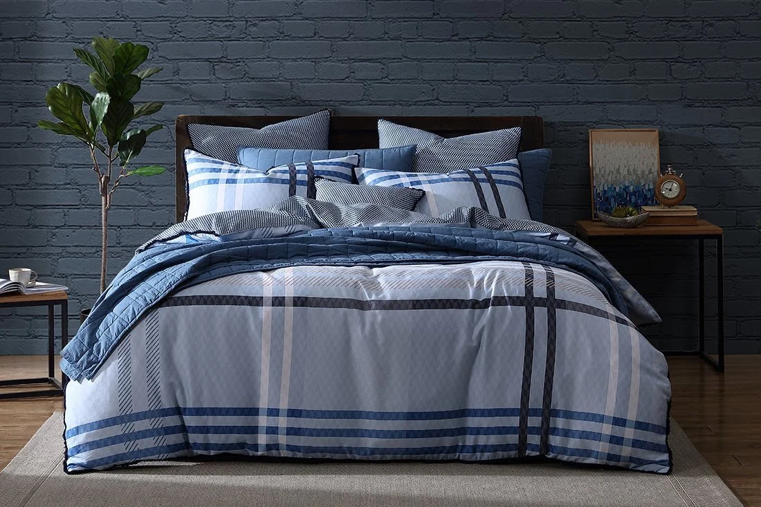 Yarmouth Blue Quilt Cover Set