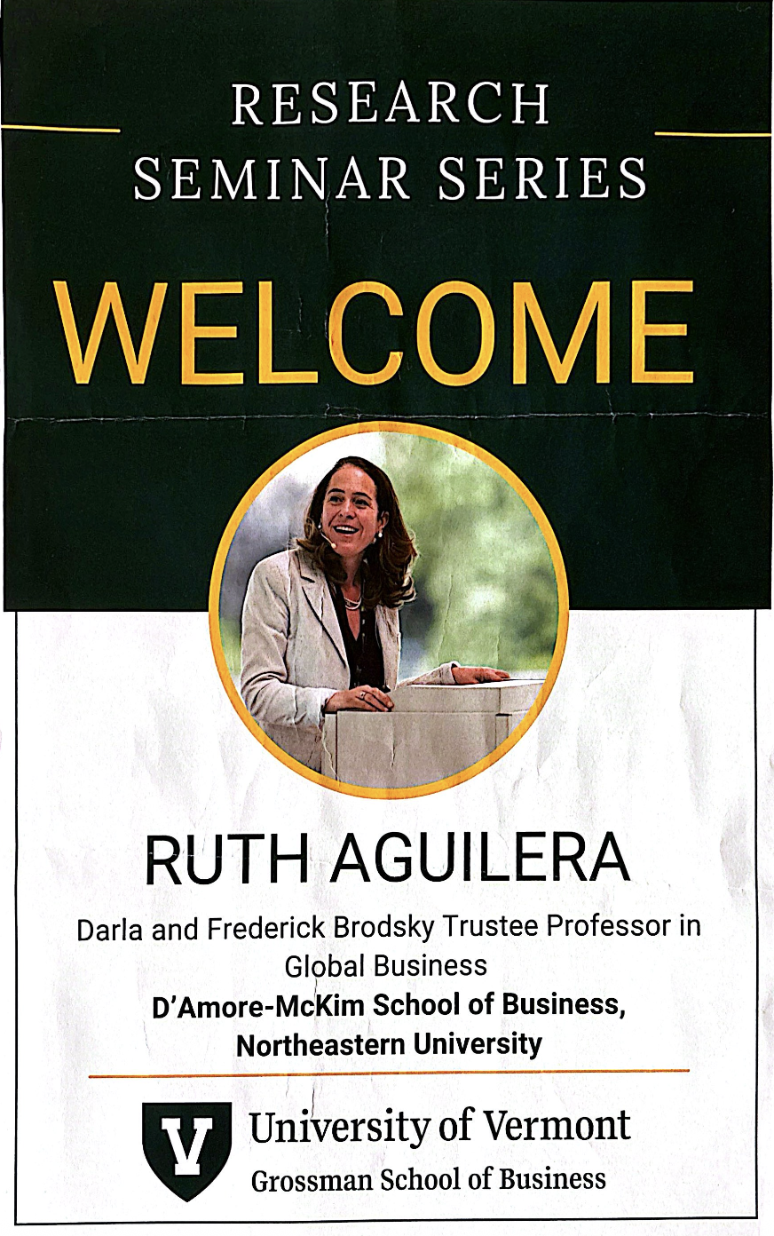University of Vermont Grossman School of Business, Burlington (Vermont), April 2025