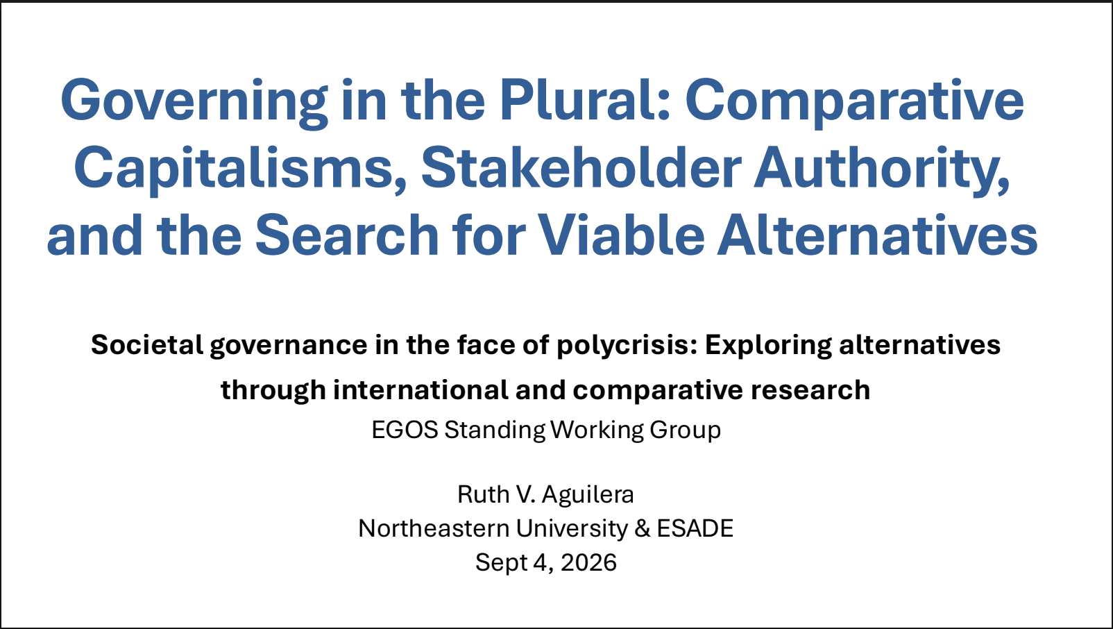 Monthly Seminar Series #4, EGOS Standing Working Group, September 2026