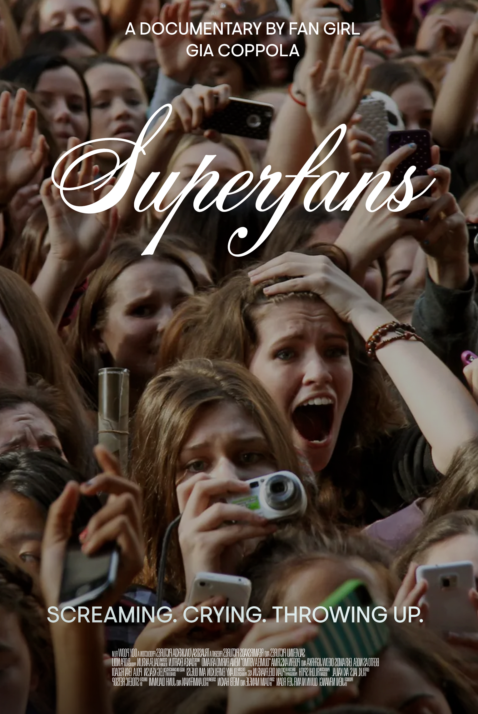 superfans: screaming. crying. throwing up.