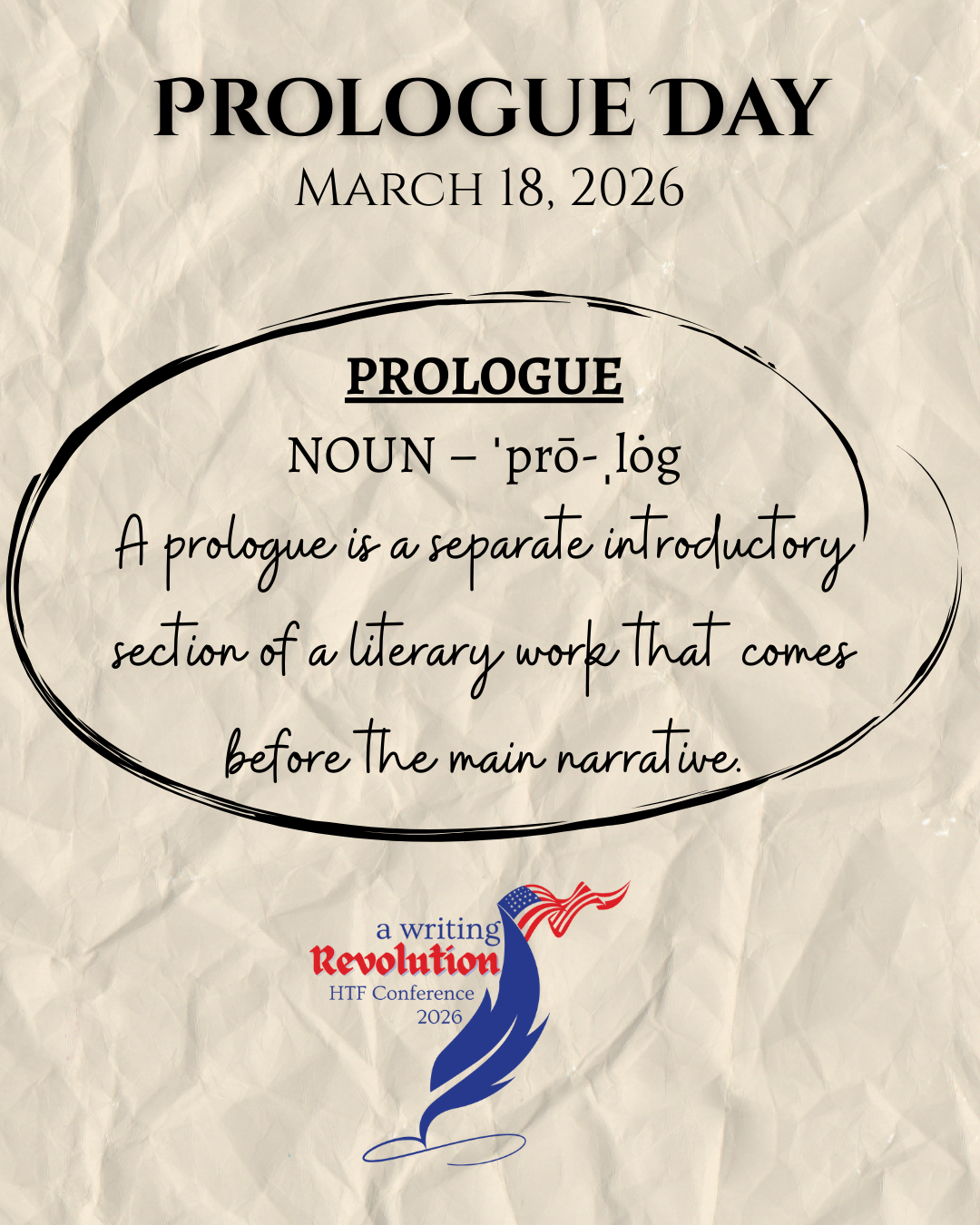 History Through Fiction Announces Prologue Day as Pre-Conference Event