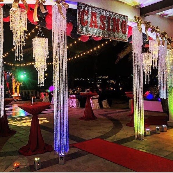How cool is the entrance to you casino party? The Nite is Rite has many different themes to make your casino or game show event the best there&rsquo;s ever been! #casino #casinoparty #casinoparty #gaming #gamingevent #corporateevents #eventplanner #a