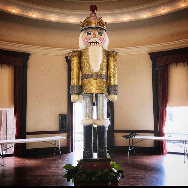 How about a Christmas party? Our nutcrackers make great stage flanks, entrances or grand statements and are now available for rental! This giant nutcracker I have lovingly named Colonel Hugh Pickering. #nutcracker #mylez #mylezedwards #mylezedward #c