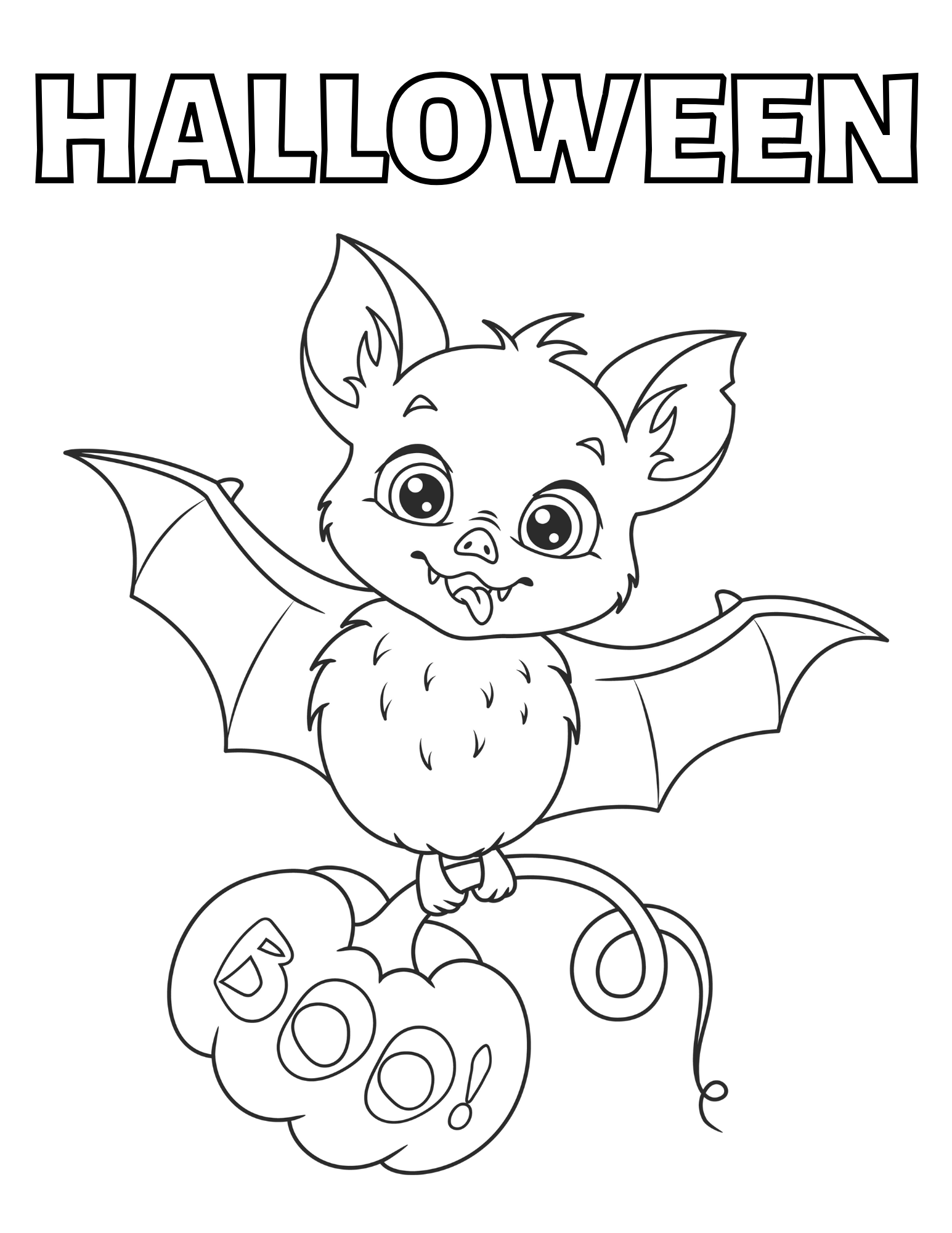 Bat Themed Free Halloween Coloring Pages Printable — xoxoerinsmith.com