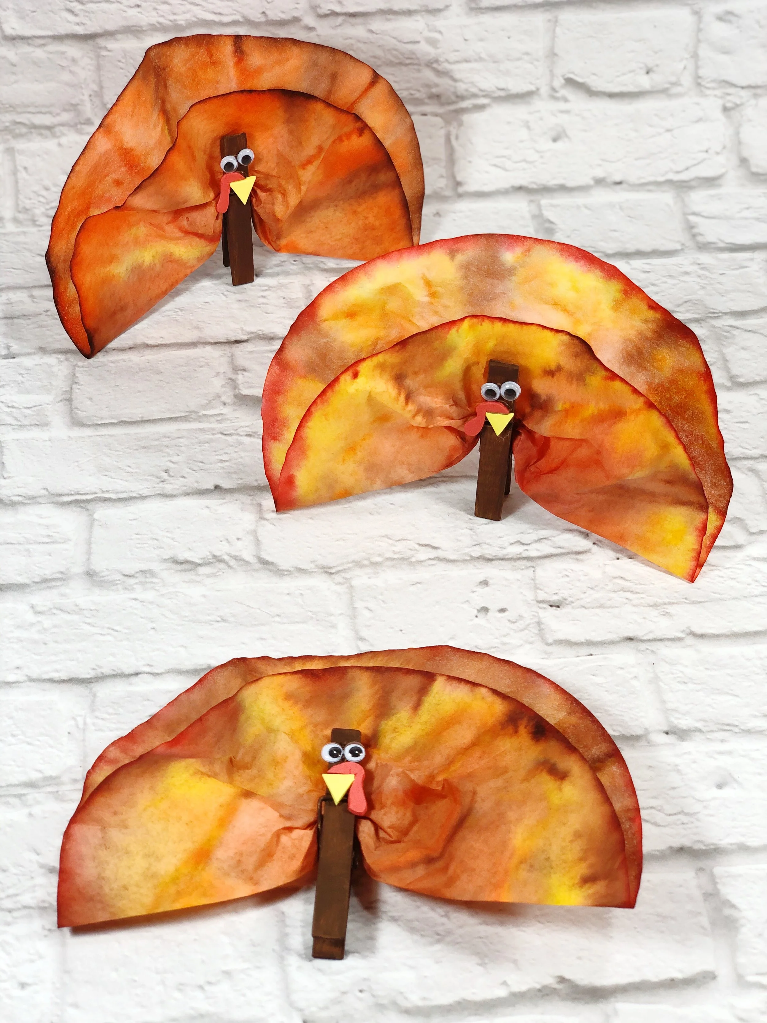 Coffee Filter Turkey Craft Thanksgiving —