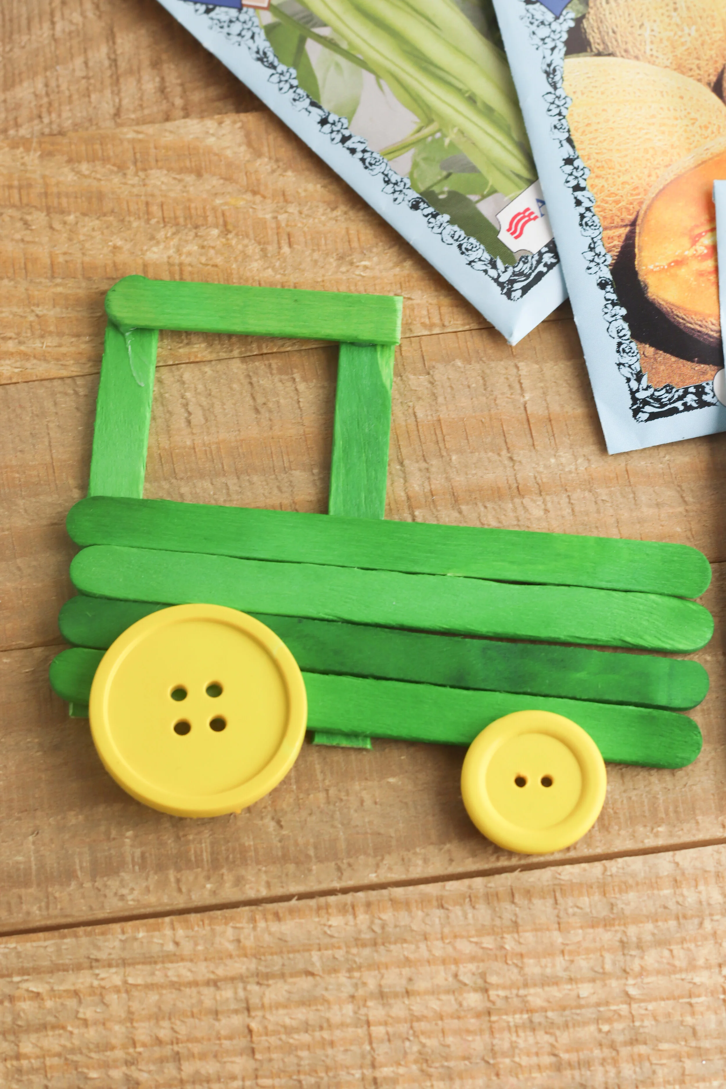 Tractor Popsicle Stick Craft for Kids Easy, Simple and Fun