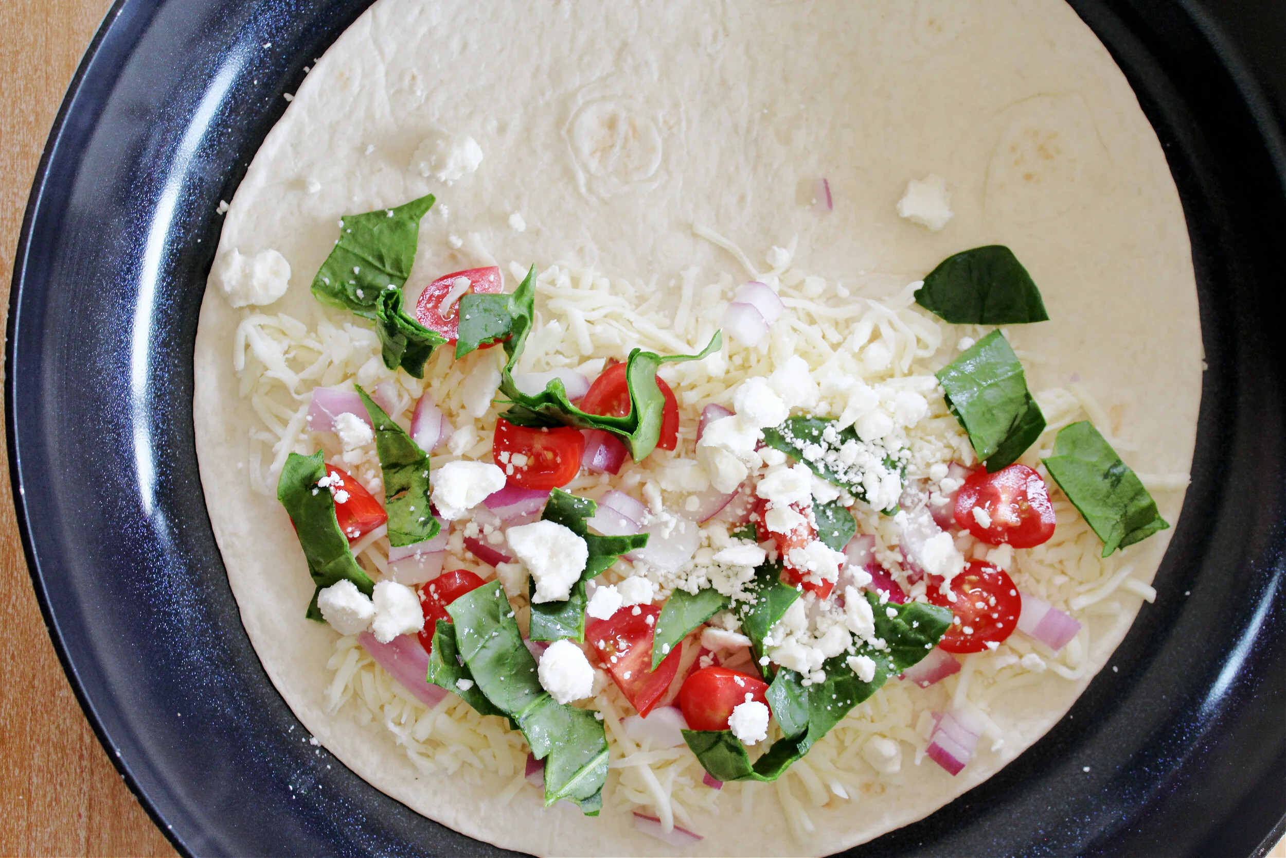 Easy Mediterranean Quesadilla Recipe —