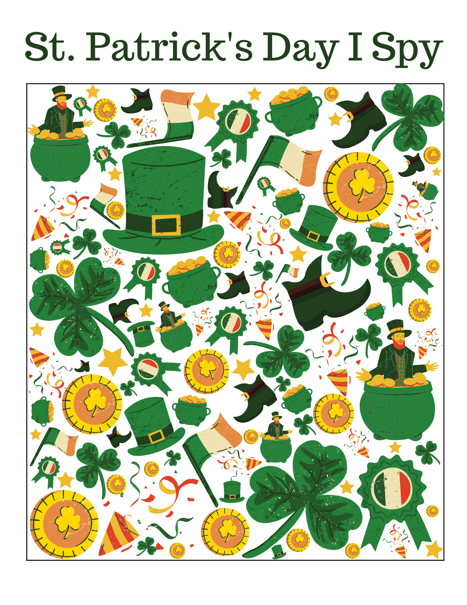 St Patrick s Day I Spy Printable FREE Xoxoerinsmith St patrick s day i spy printable free xoxoerinsmith