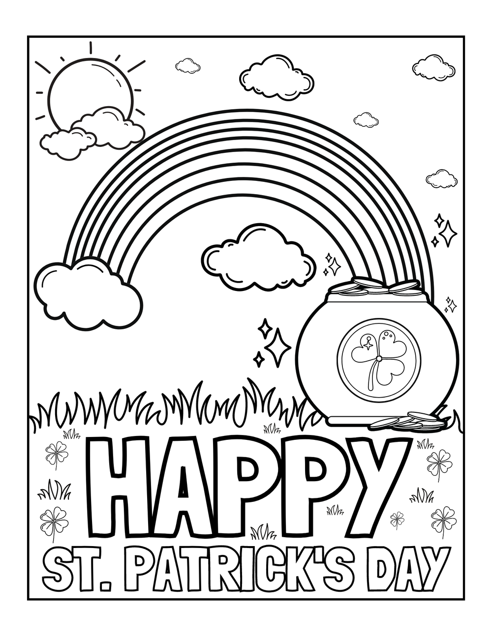 10 St. Patrick's Day Coloring Sheets FREE —