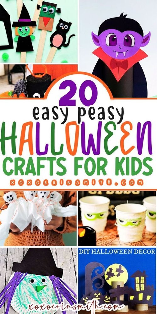 Popsicle Stick Pumpkin Craft - Halloween Craft - Easy Peasy and Fun