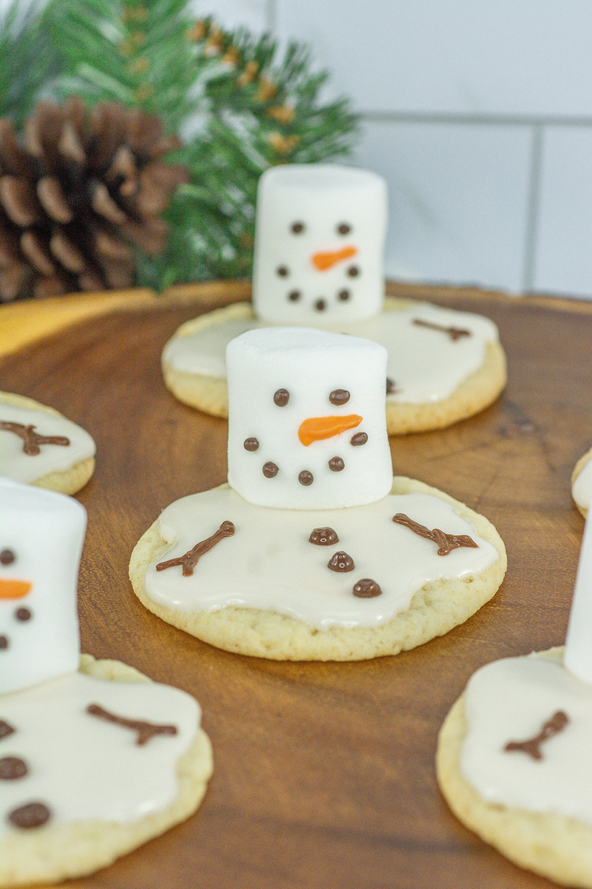Easy Melted Snowman Sugar Cookies Fun Recipe