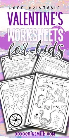 FREE Valentine's Day Educational Printables for Kids