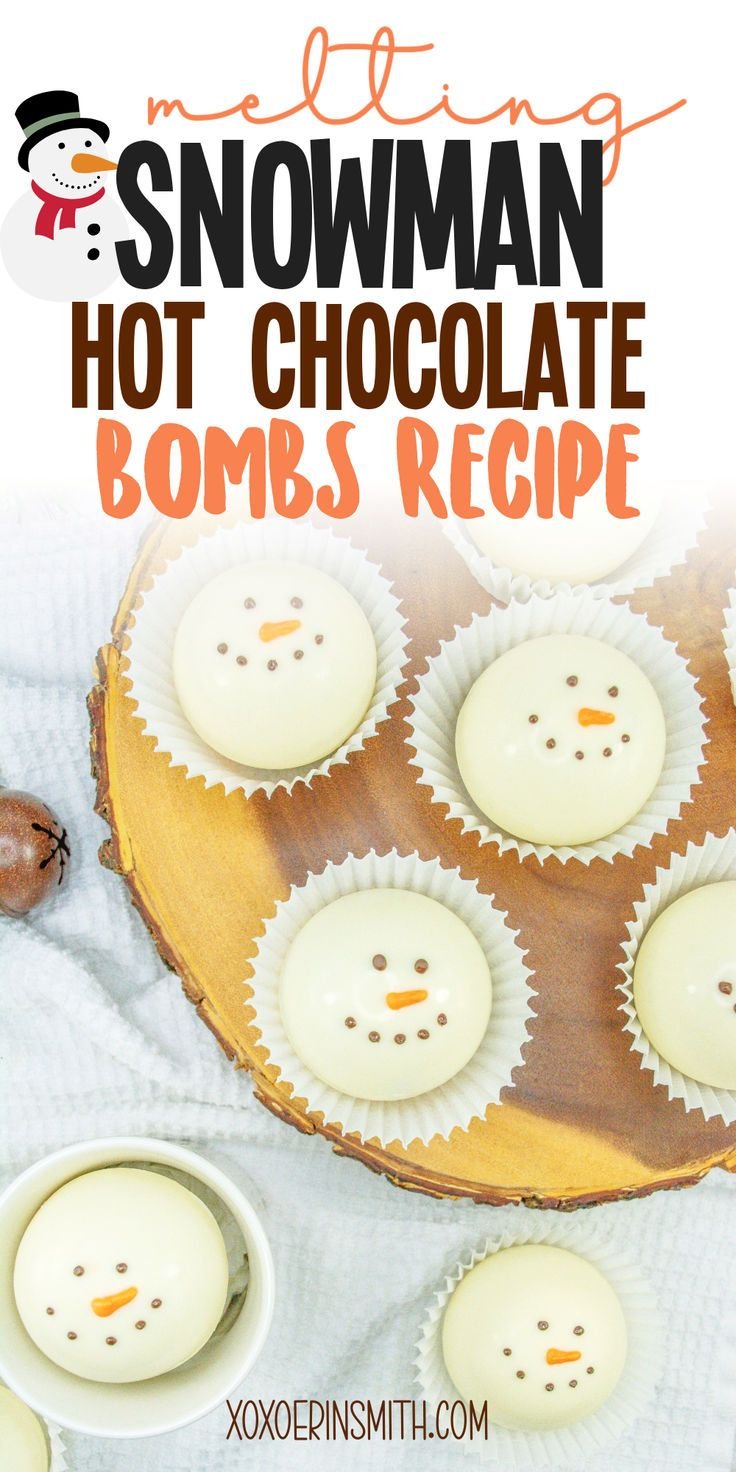 Melting Snowman Hot Chocolate Bombs Easy Winter Recipe