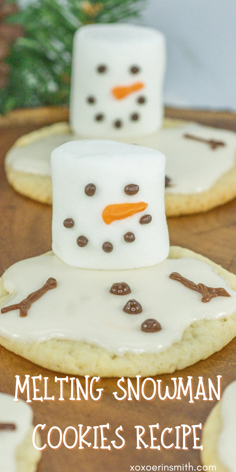 Easy Melted Snowman Sugar Cookies Fun Recip