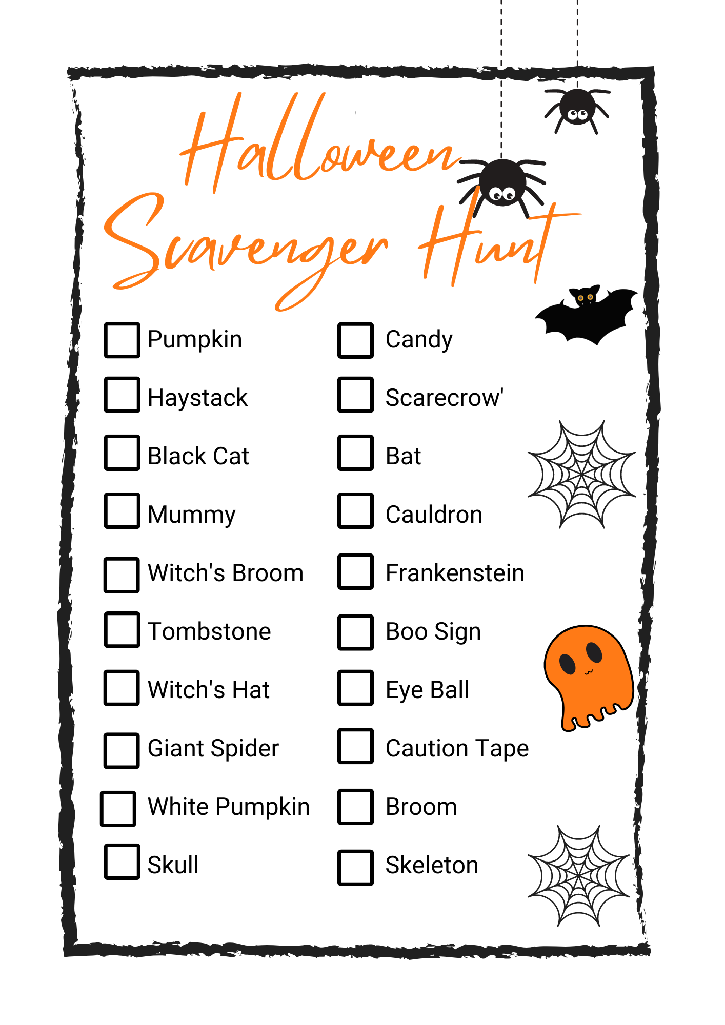FREE Halloween Scavenger Hunt Printable for Kids — xoxoerinsmith.com