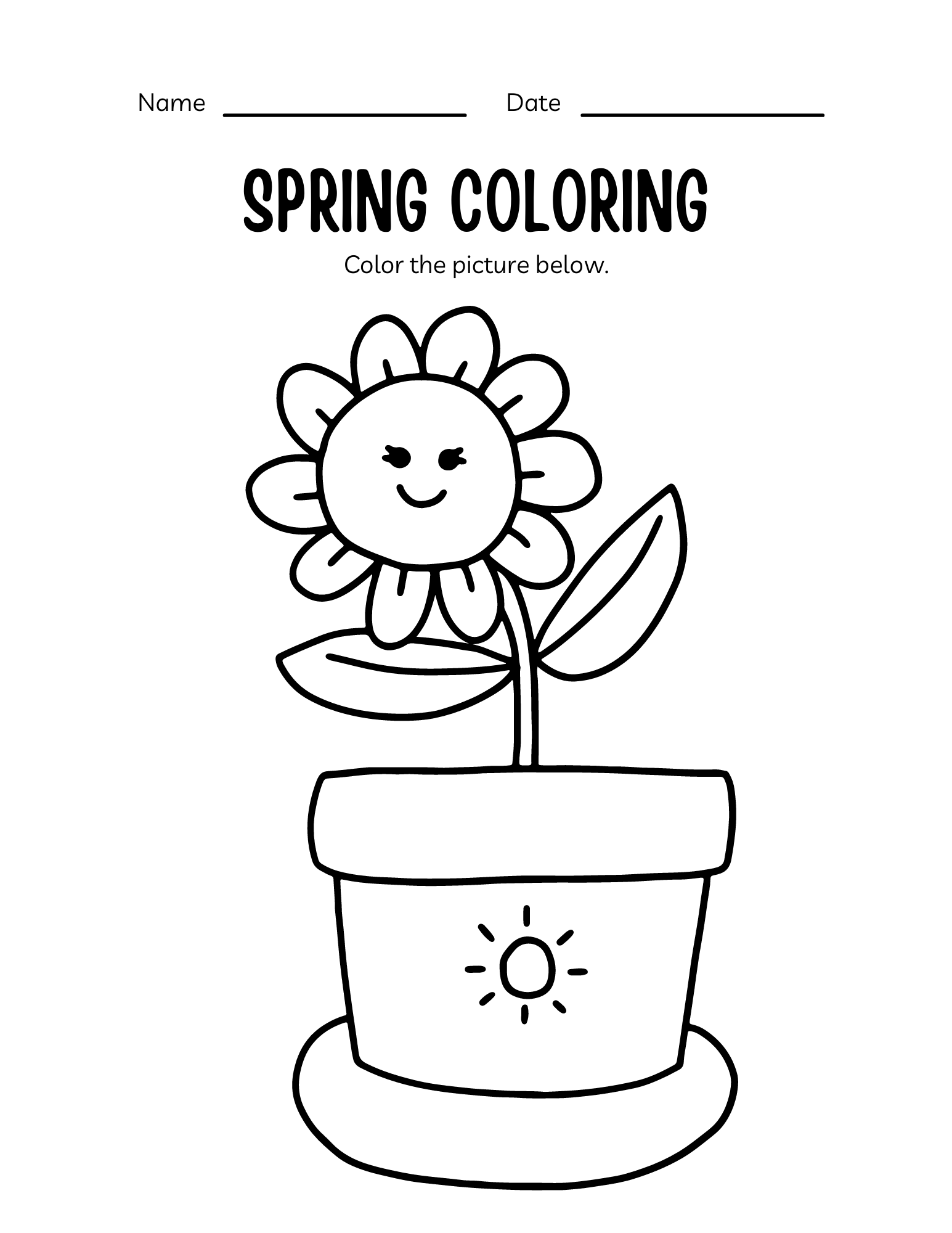 10 FREE Spring Themed Coloring Pages — xoxoerinsmith.com