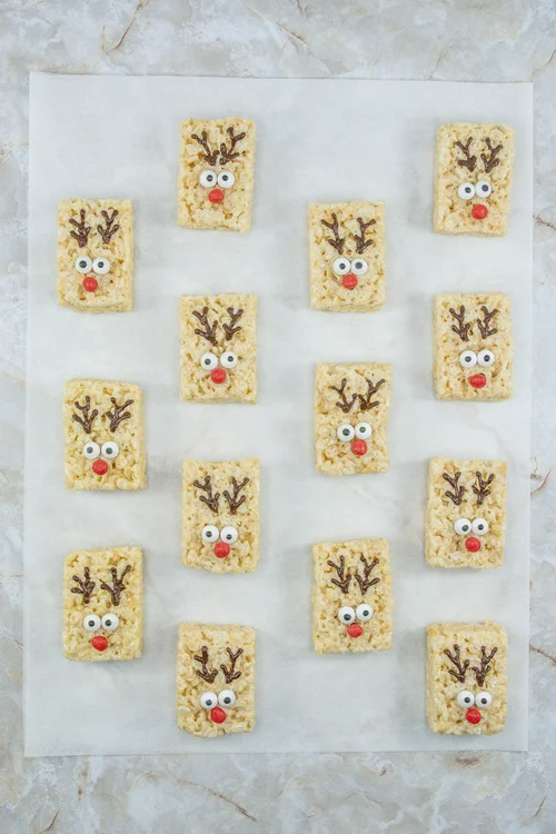 Easy Reindeer Rice Krispie Treats Christmas Recipe —