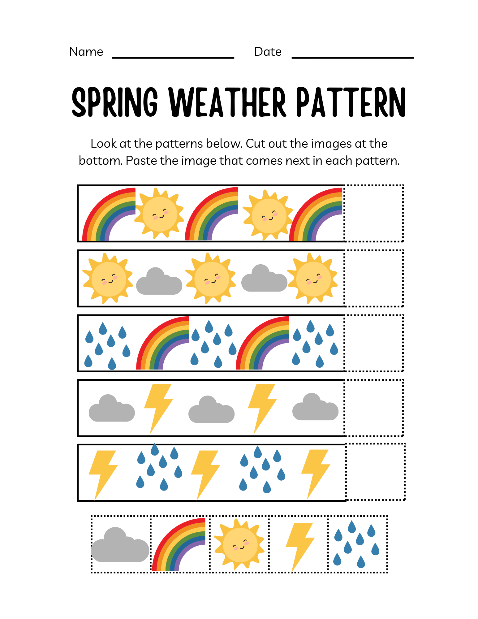 Number Sequence Pattern Practice