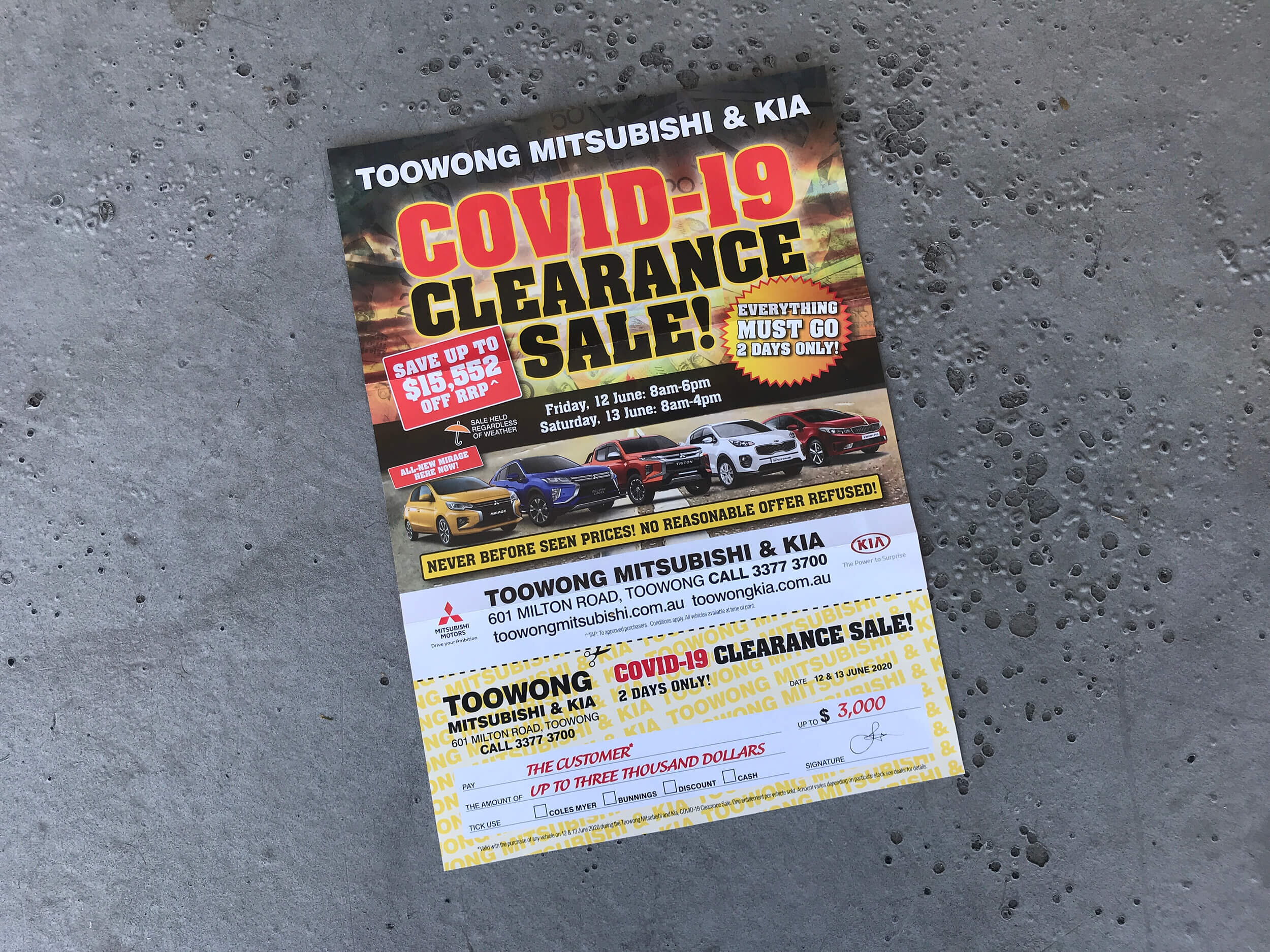 Have a sale, sure. Just not a Covid-19 sale.&nbsp;