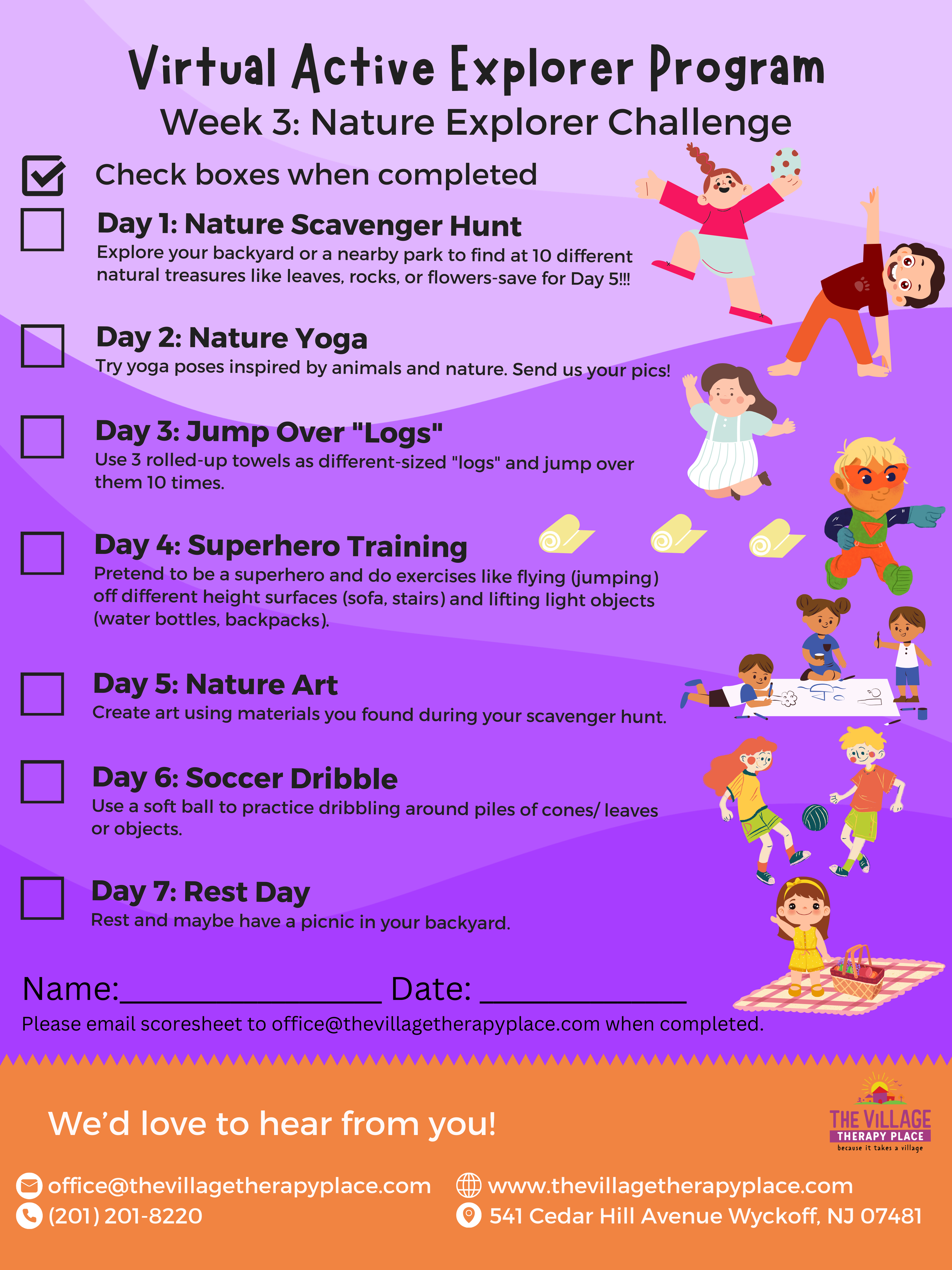 The Village Therapy Place — Active Explorer Program