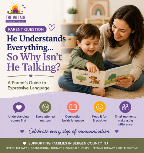 Parent reading with child while encouraging expressive language development through play and shared interaction in Bergen County, NJ