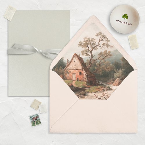 A7 Fine Art Envelope Liners // Swans (Set of 25) Envelope Liners by Clover  and Lamb