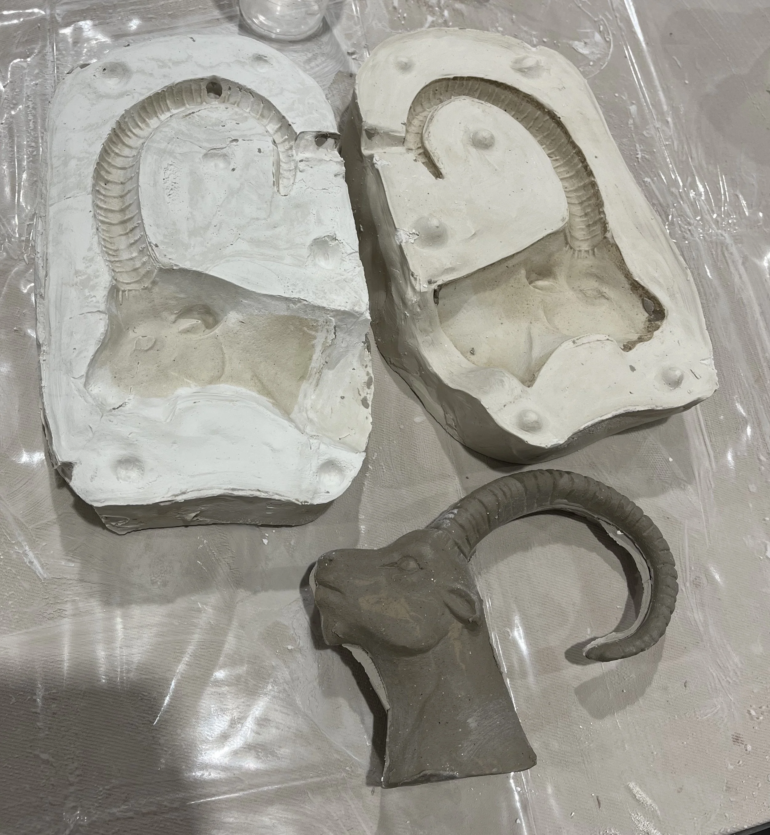 1-Part Plaster Molds – Sprig Molds for Clay with Jai Sallay-Carrington