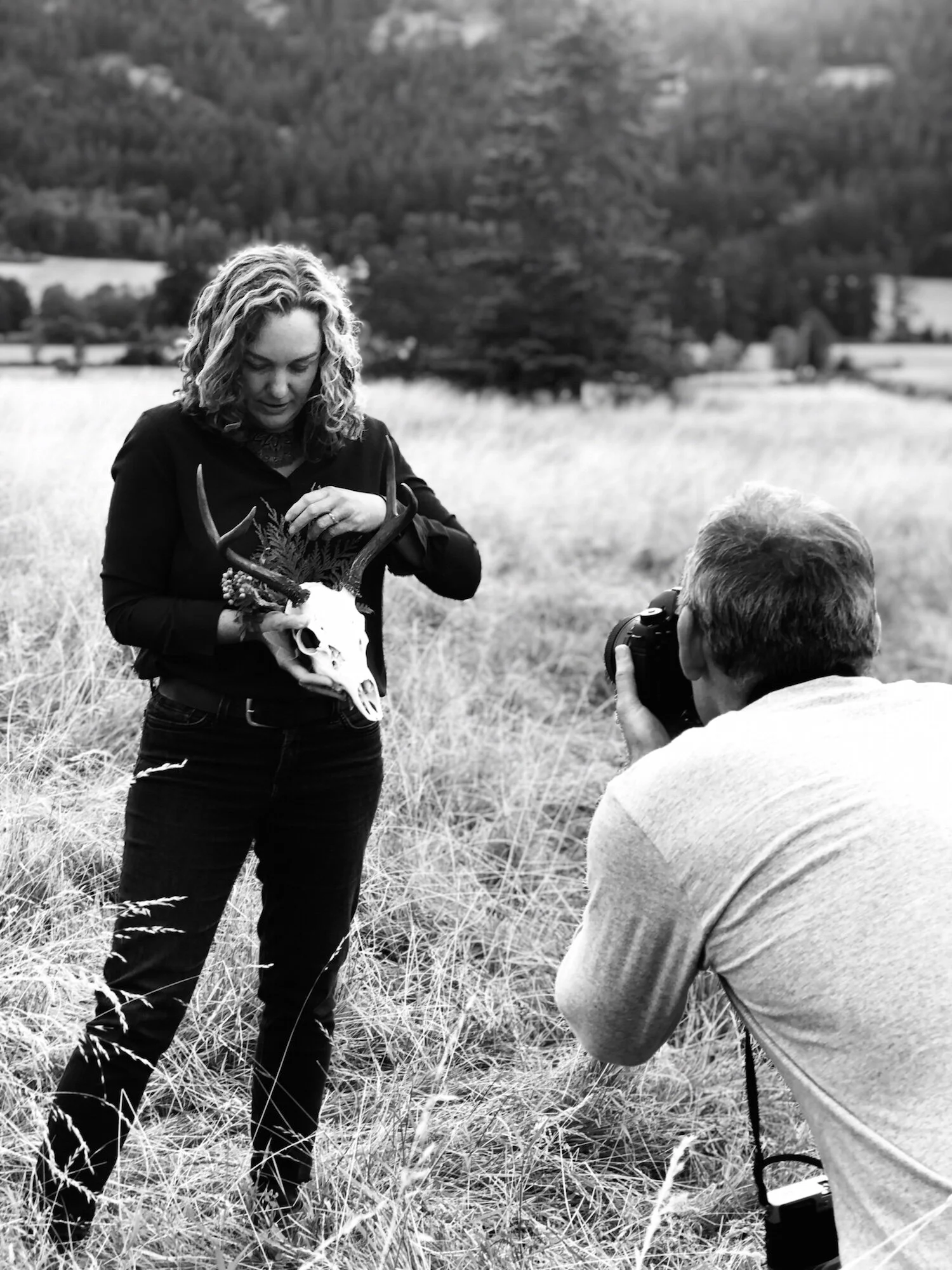 photo of Ladies Hunting Club co-founder Samantha Martin and photographer/filmmaker Kyle Carver, by Ayn Gailey