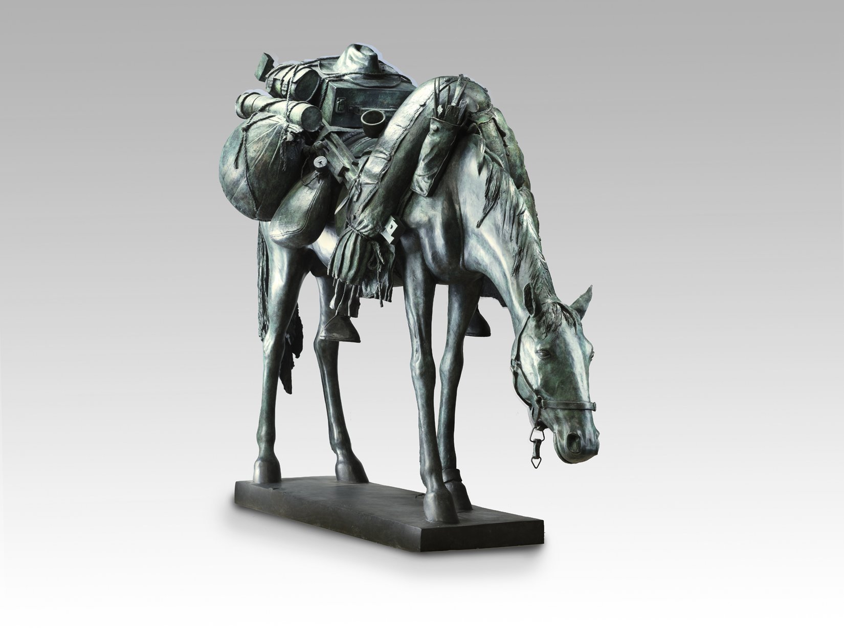 Equine Impedimenta (Tully's baggage) 2019 Bronze Edition of 12, H 121 x W 74 x L 150 cm, base length 100 cm, base width 33cm, weight approx 200 kg 1498.jpg