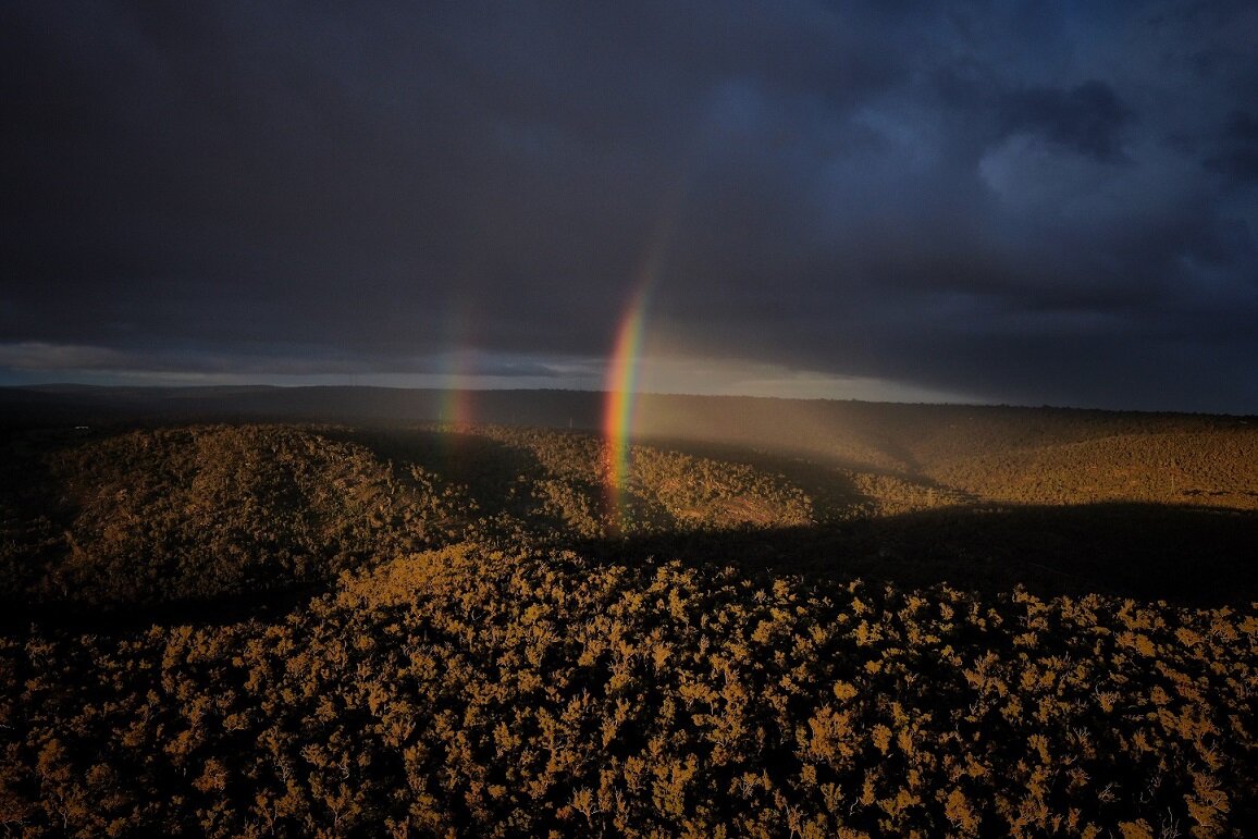 Double Rainbow Perth Hills Skyworks WA